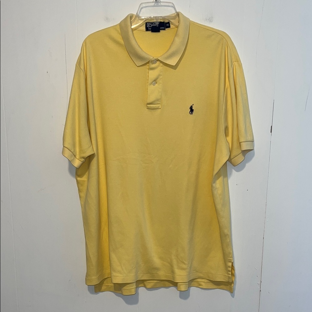Polo by Ralph Lauren Men's Soft Yellow Polo Shirt Size XL 03192611